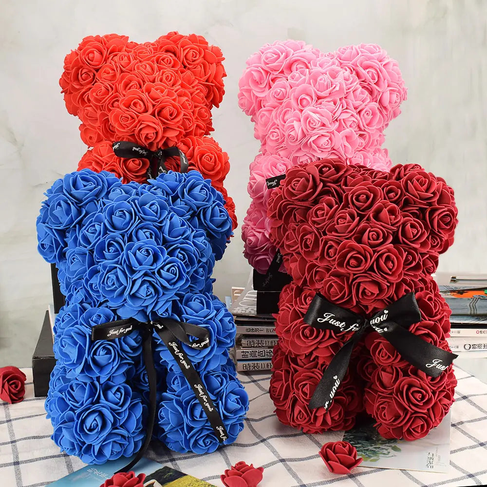 EVERBLOOM Flower Rose Bear